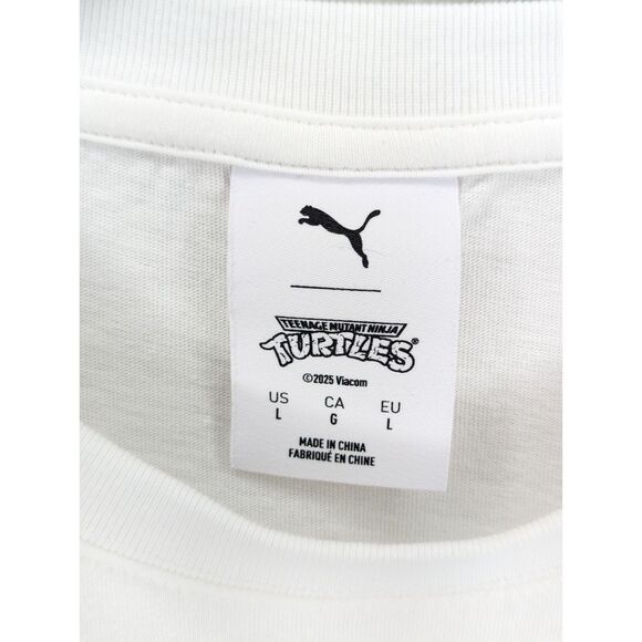 EUC Puma X TMNT Relaxed Graphic T Shirt Size L Athletic Teenage Mutant Ninja - Picture 5 of 6